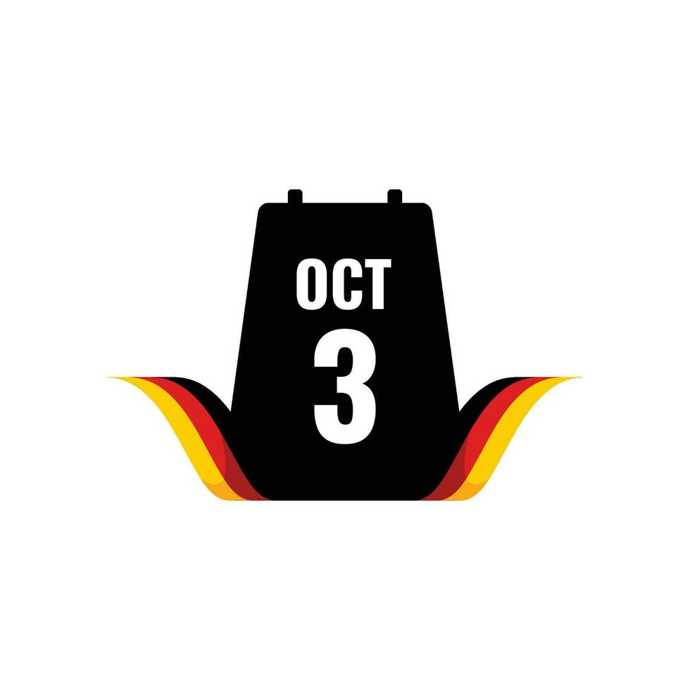 Germany Element Independence Day Illustration Design Vector