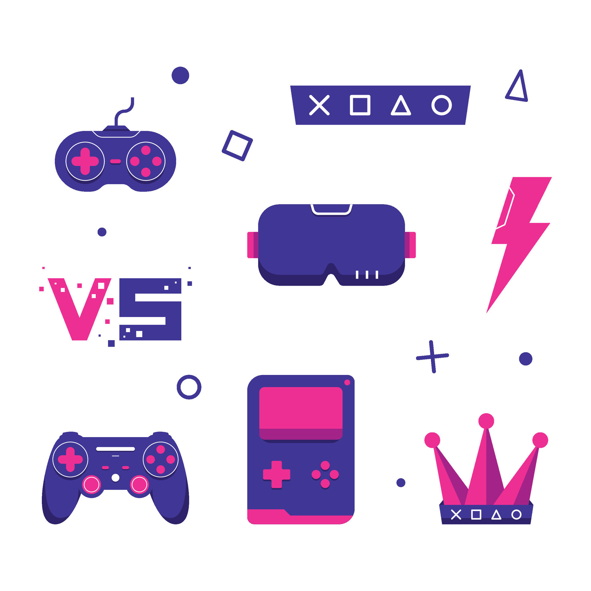 Gaming Element Design Collection 31374917 Vector Art at Vecteezy