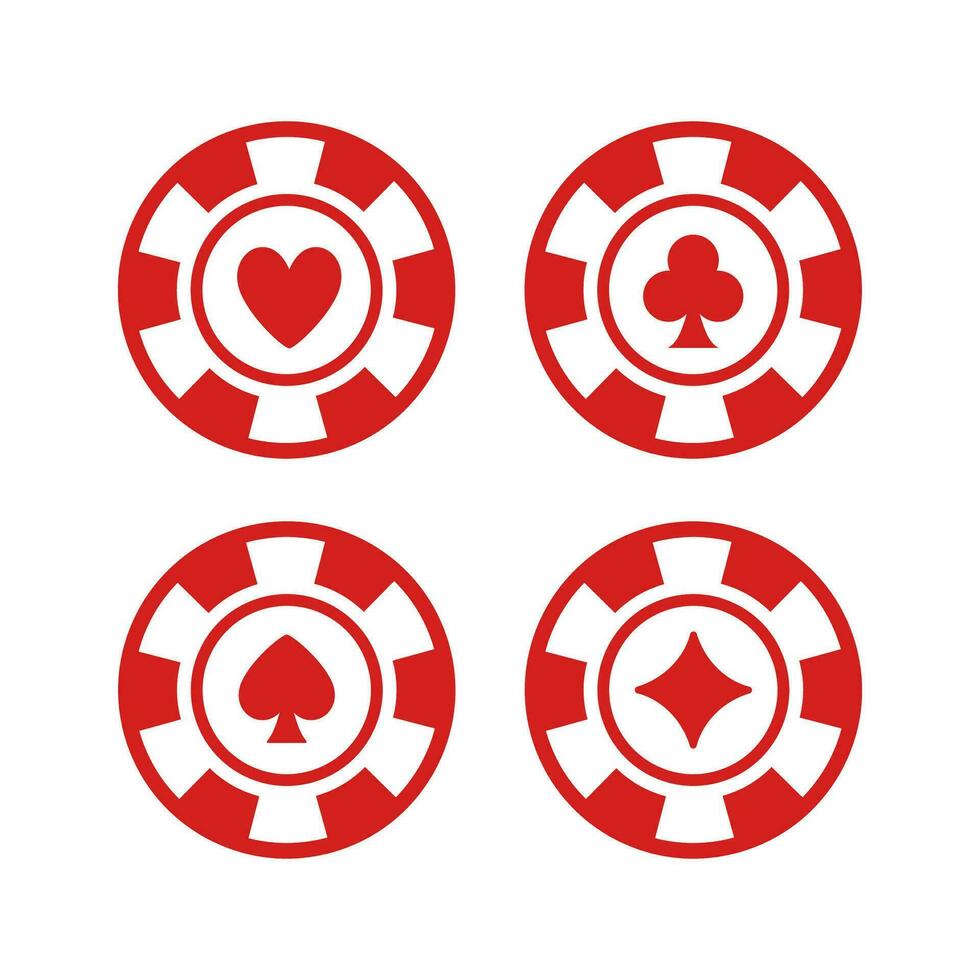 poker chip vector Design Symbol illustration