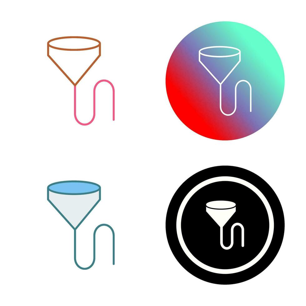 Unique Beer Bong Vector Icon