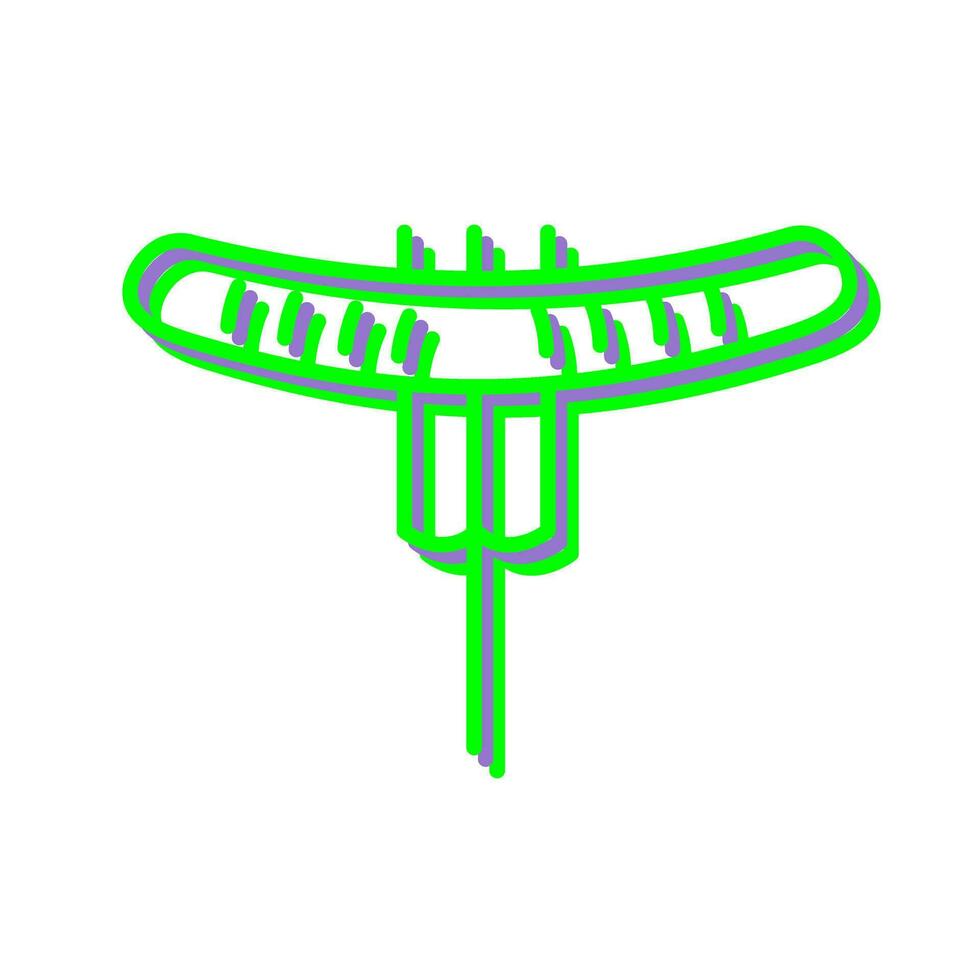 Sausage on Fork Vector Icon