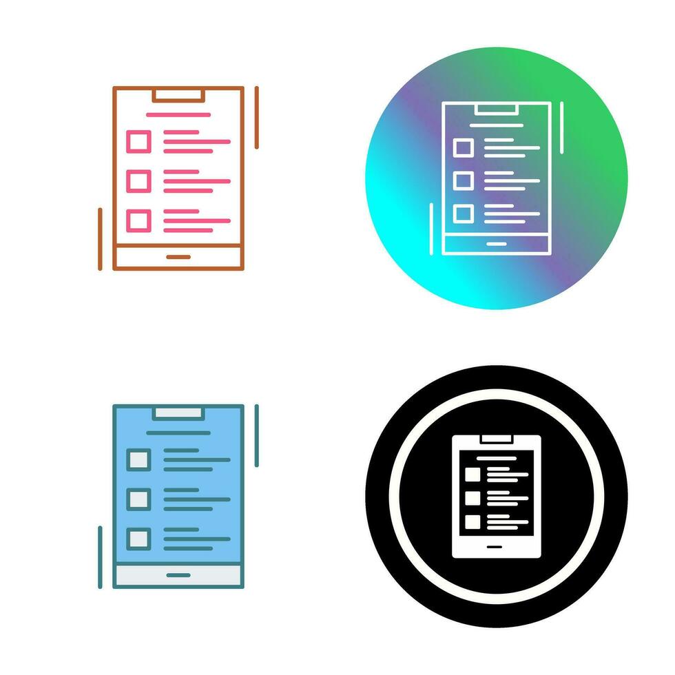 List Vector Icon