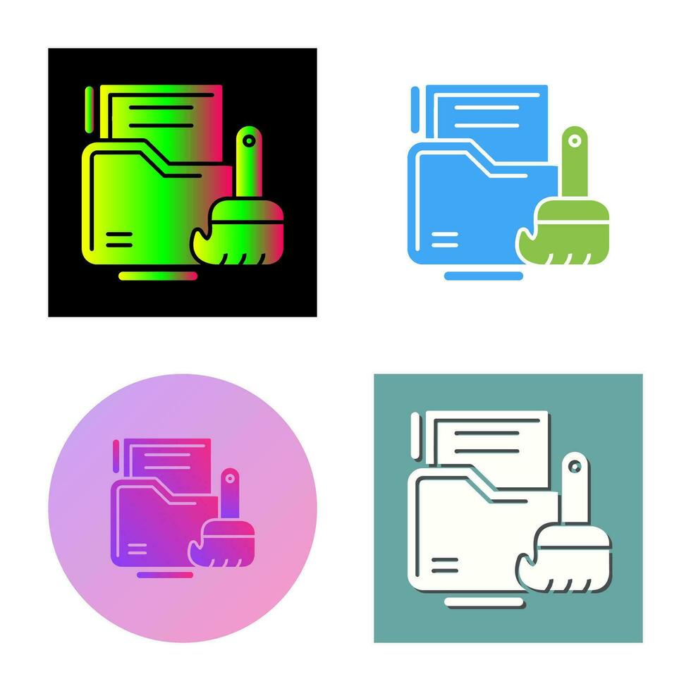 Data Cleaning Vector Icon
