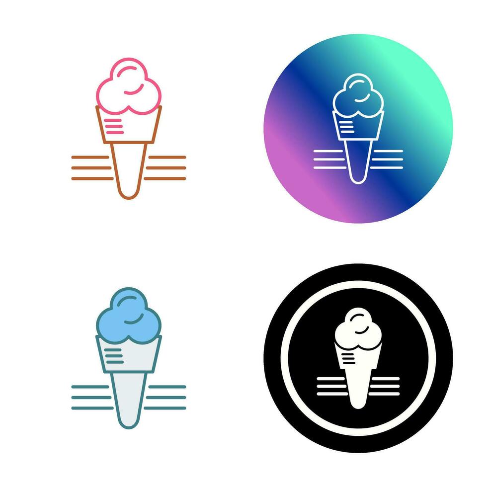 icono de vector de helado