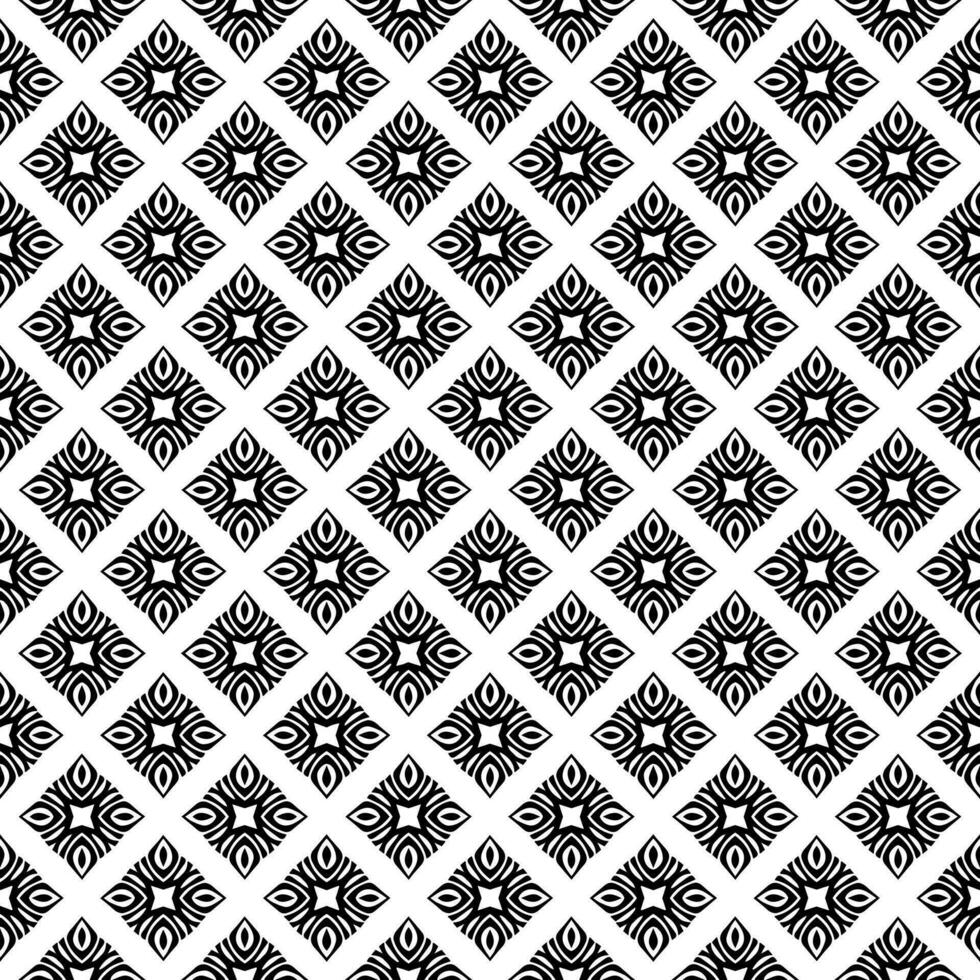 Black and white seamless pattern texture. Greyscale ornamental graphic design. vector