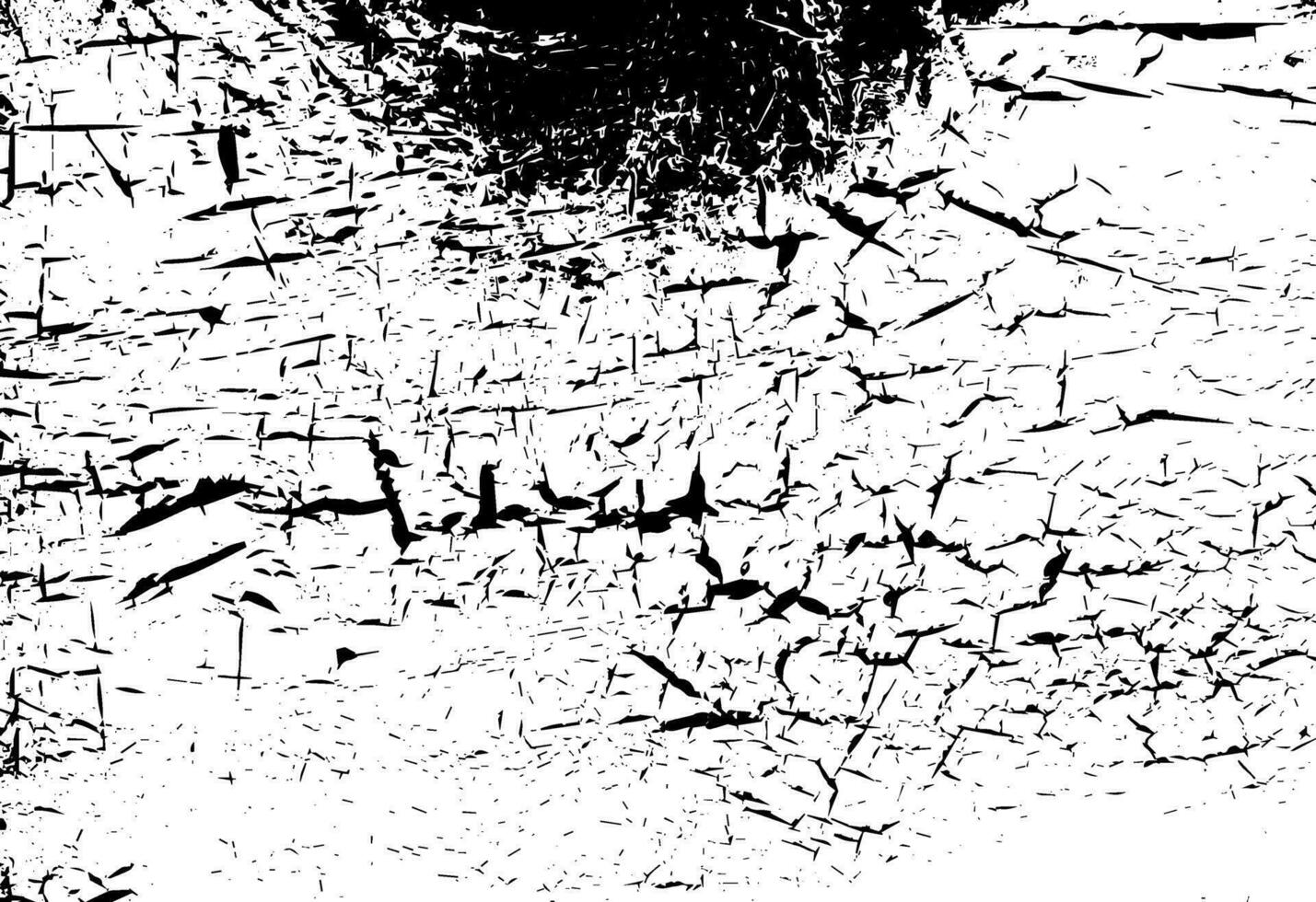 Rustic cracked vector texture with many cracks and scratches. Abstract background. Broken and damaged surface.