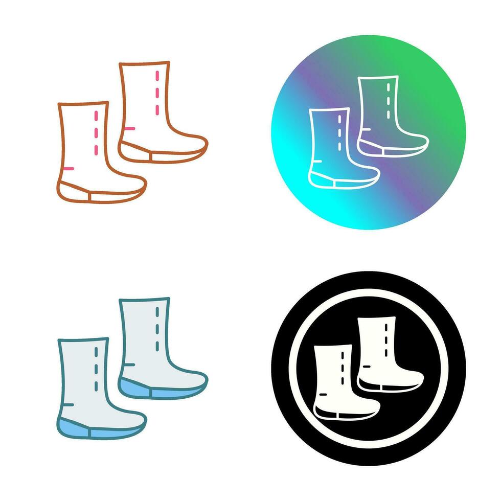Unique Boots Vector Icon