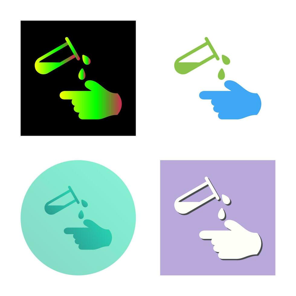 Corrosive Hazard Vector Icon