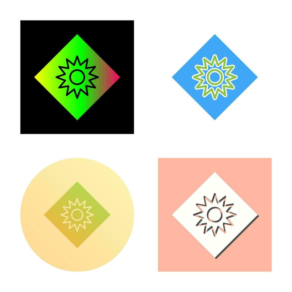 Optical Radiation Vector Icon