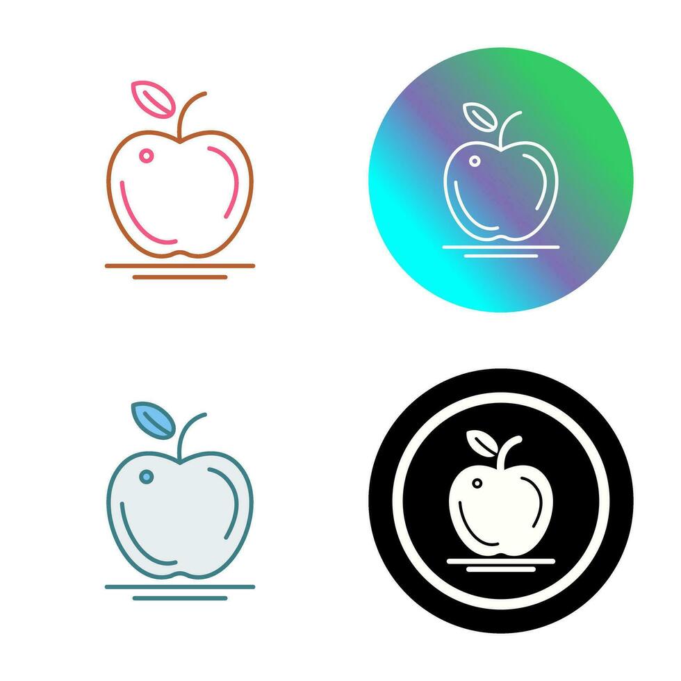 icono de vector de manzana