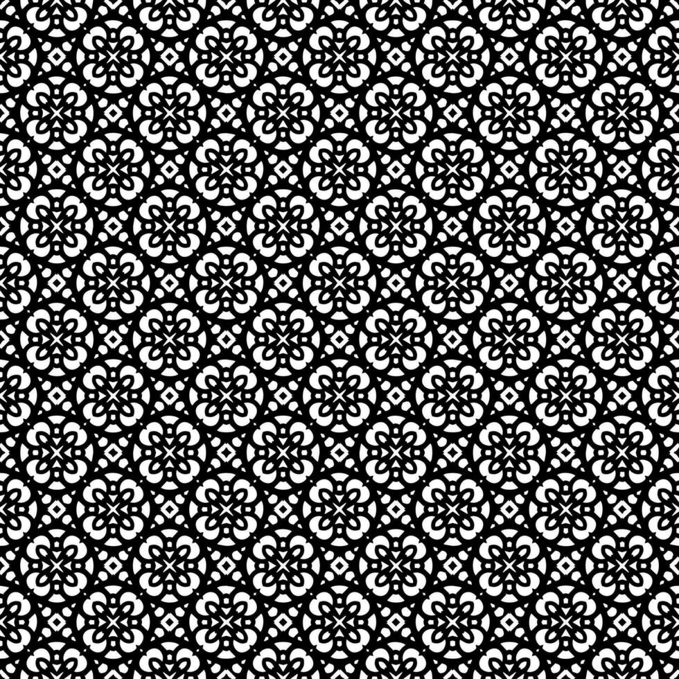 Black and white seamless pattern texture. Greyscale ornamental graphic design. vector