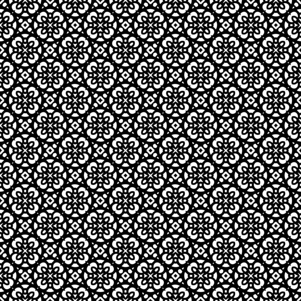 Black and white seamless pattern texture. Greyscale ornamental graphic design. vector