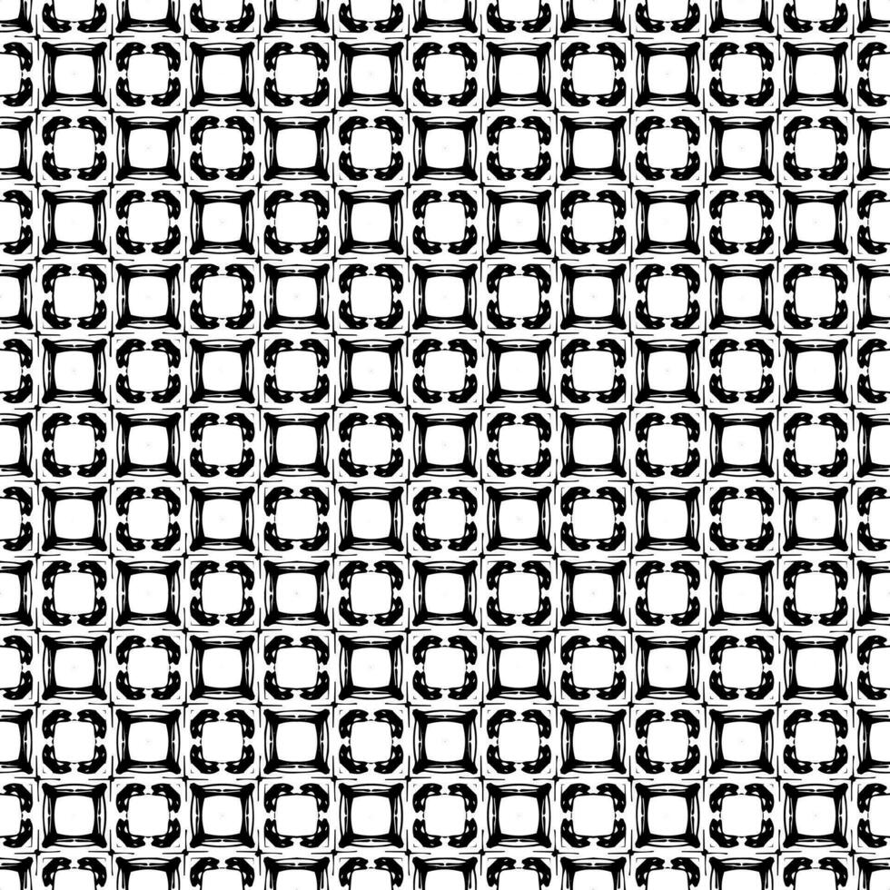 Black and white seamless pattern texture. Greyscale ornamental graphic design. vector