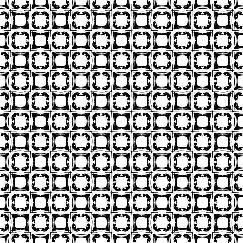 Black and white seamless pattern texture. Greyscale ornamental graphic design. vector