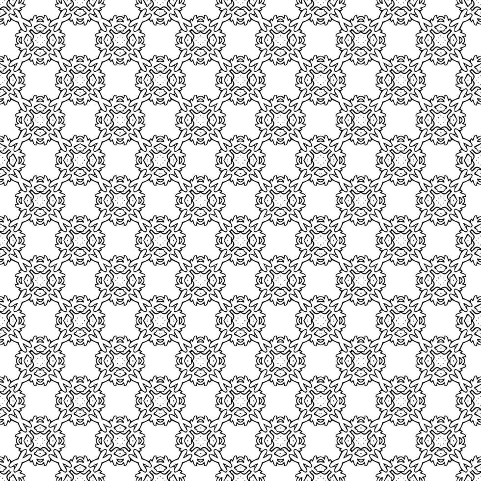 Black and white seamless pattern texture. Greyscale ornamental graphic design. vector