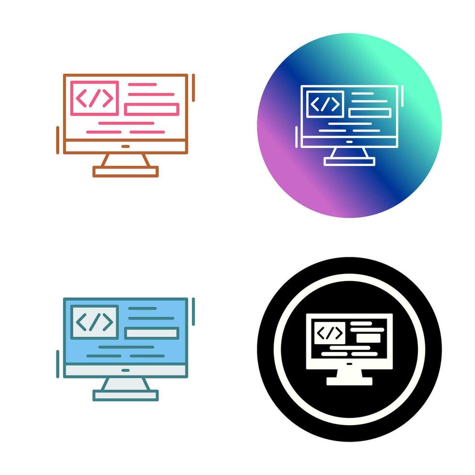 Coding Vector Icon