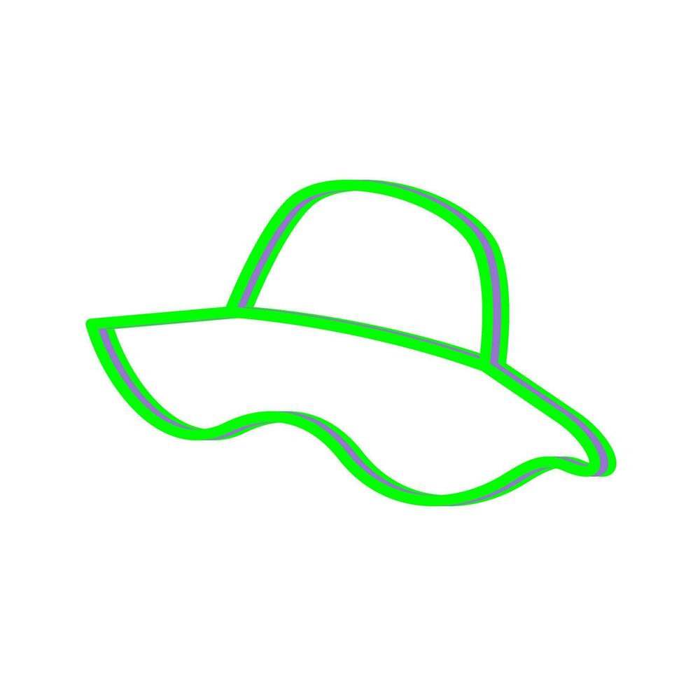 icono de vector de sombrero