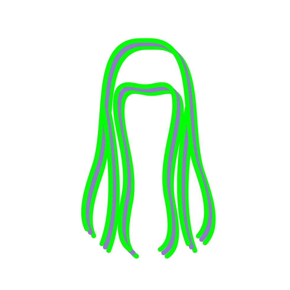 icono de vector de cabello