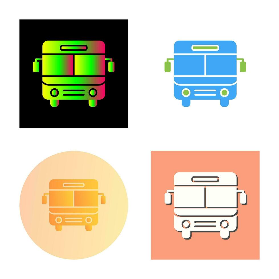 icono de vector de bus