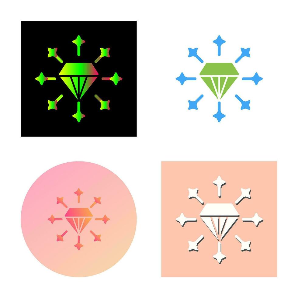 icono de vector de diamante