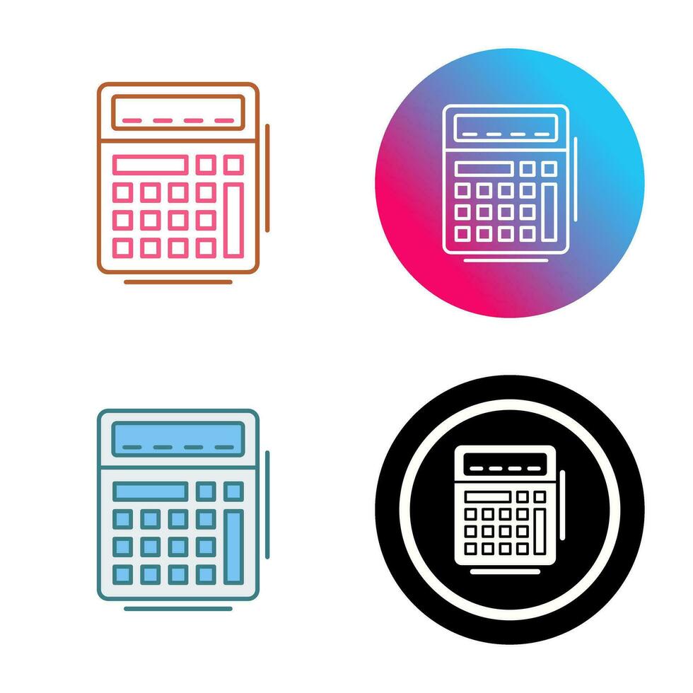 icono de vector de calculadora