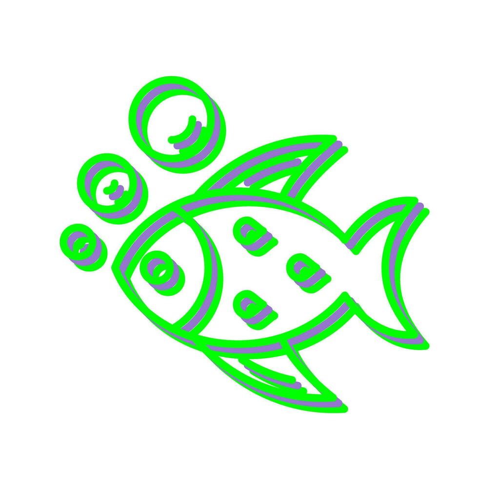 icono de vector de pescado