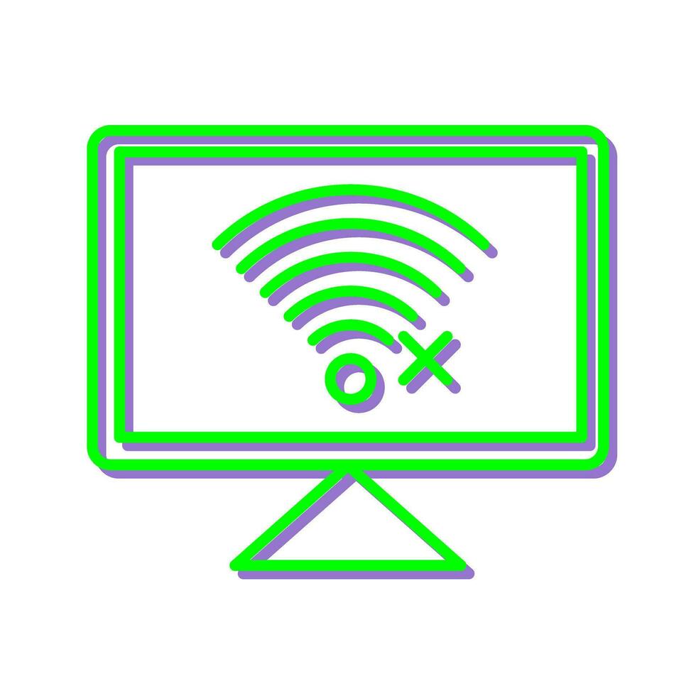 Disconnected Network Vector Icon