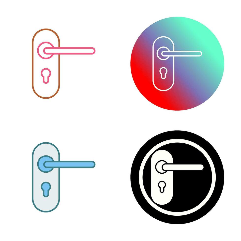 icono de vector de cerradura de puerta