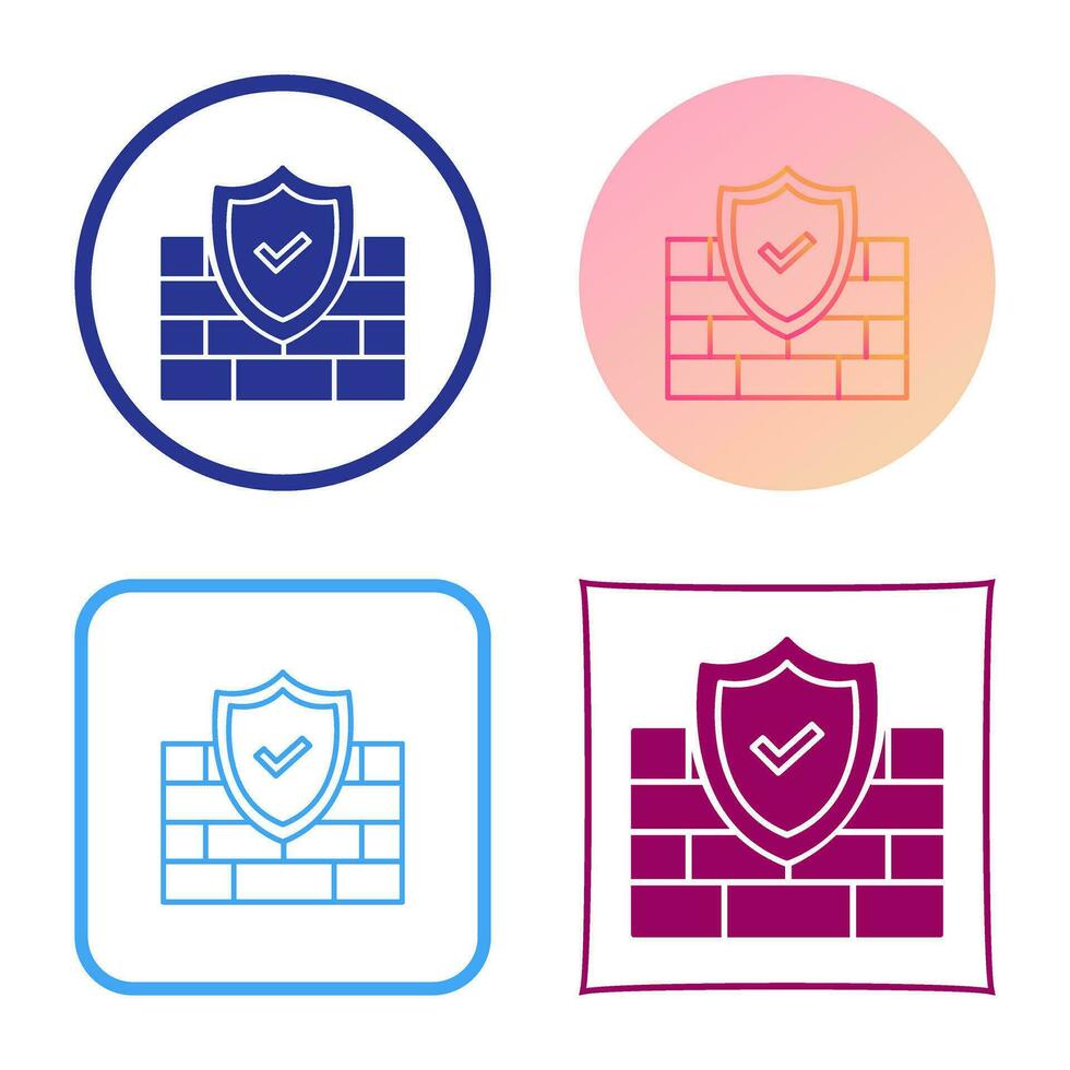 FireWall Vector Icon