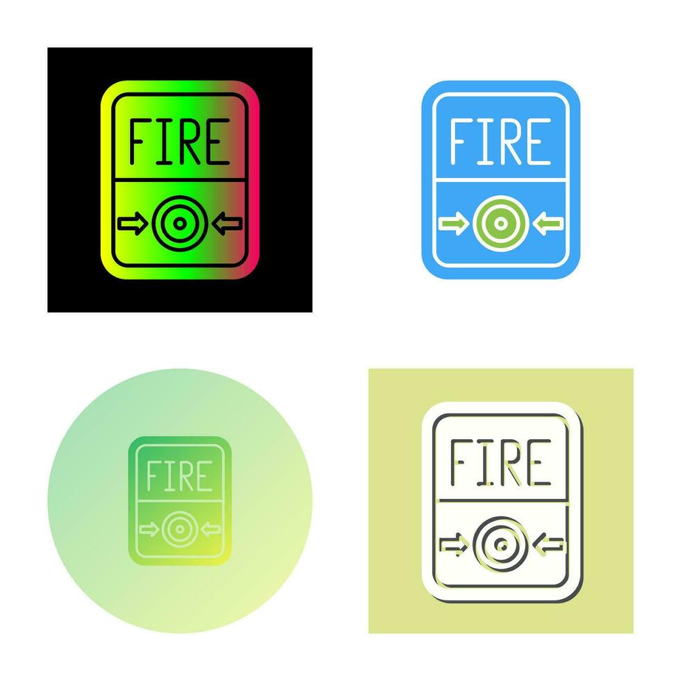 Fire Button Vector Icon