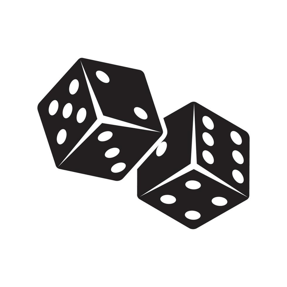 Dice Icon Vector Design Symbol illustration