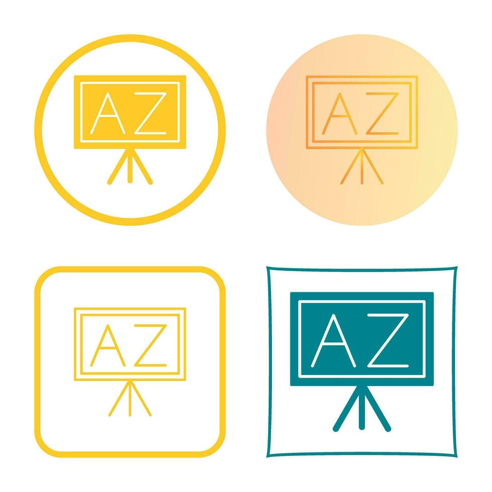 From A To Z Vector Icon