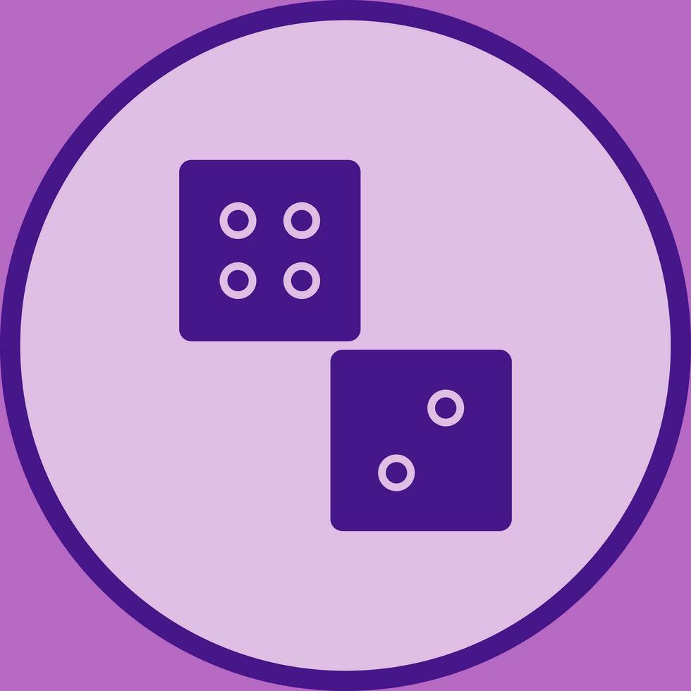 Unique Dice Vector Icon