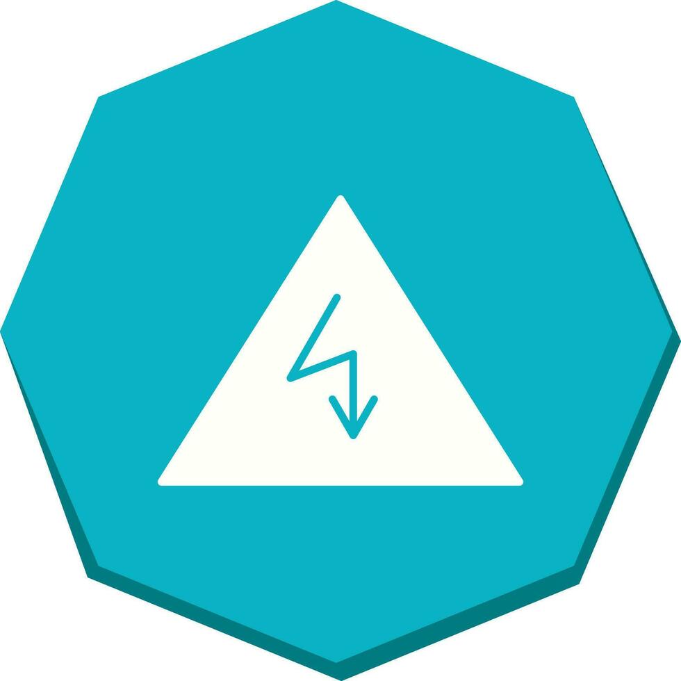 Unique Electricity Danger Vector Icon