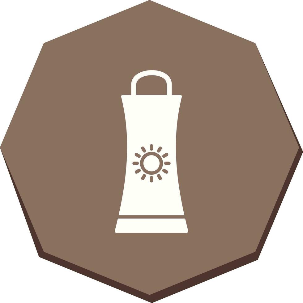 Sunblock Cream Vector Icon