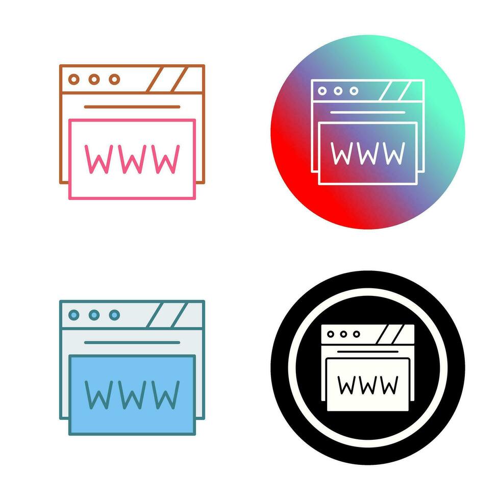 Web Browser Vector Icon