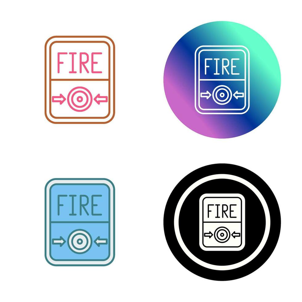 Fire Button Vector Icon