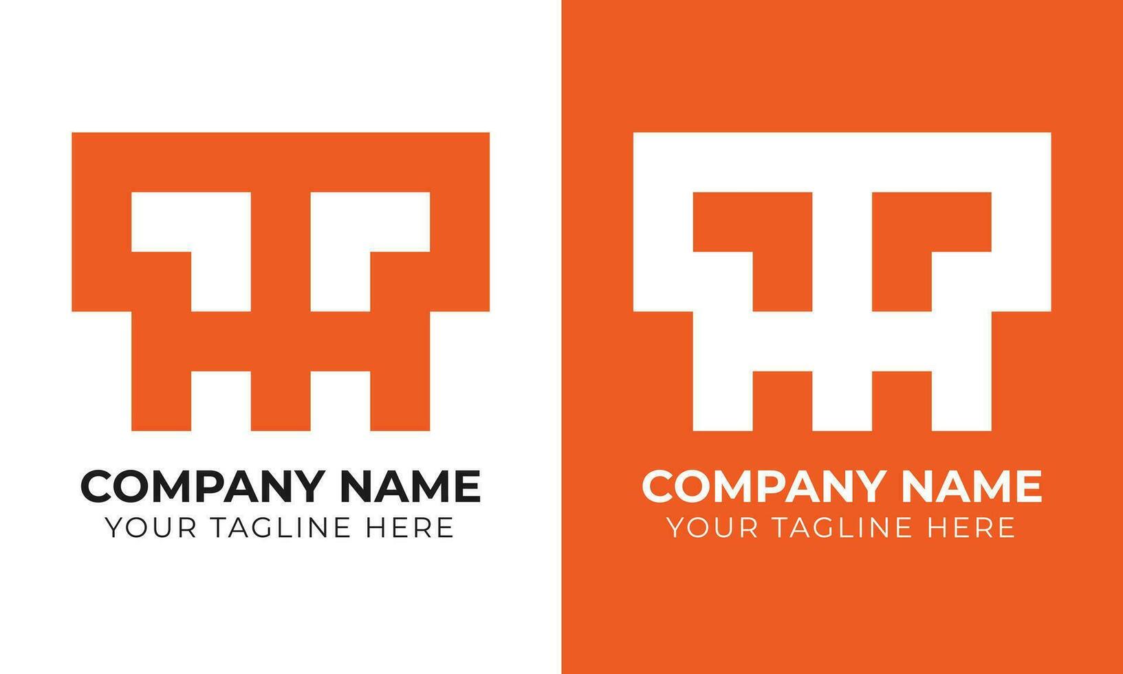 Creative modern minimal abstract monogram initial letter th logo design template Free Vector
