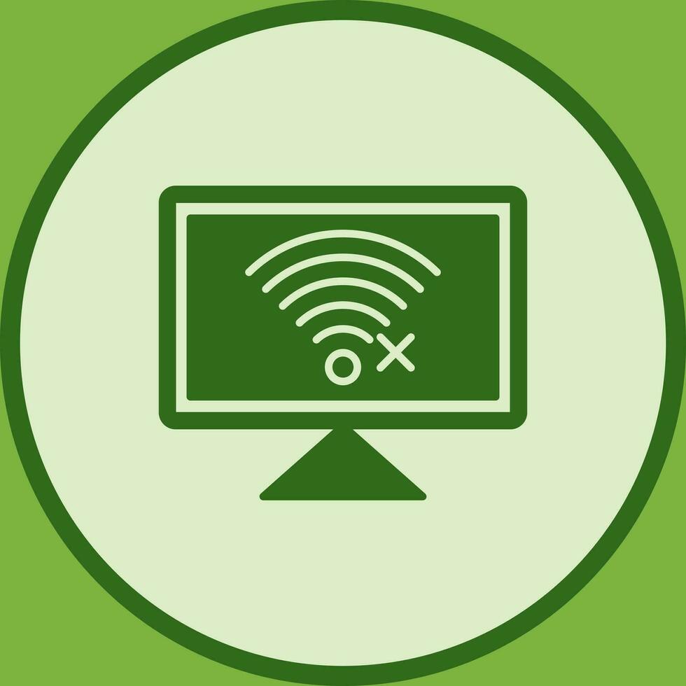 Disconnected Network Vector Icon
