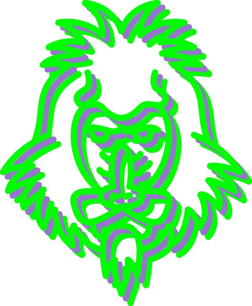 Mandrill Vector Icon