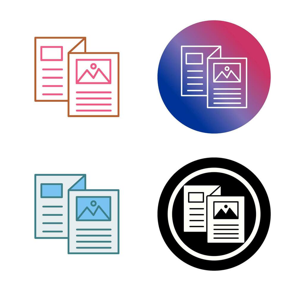 Brochure Vector Icon