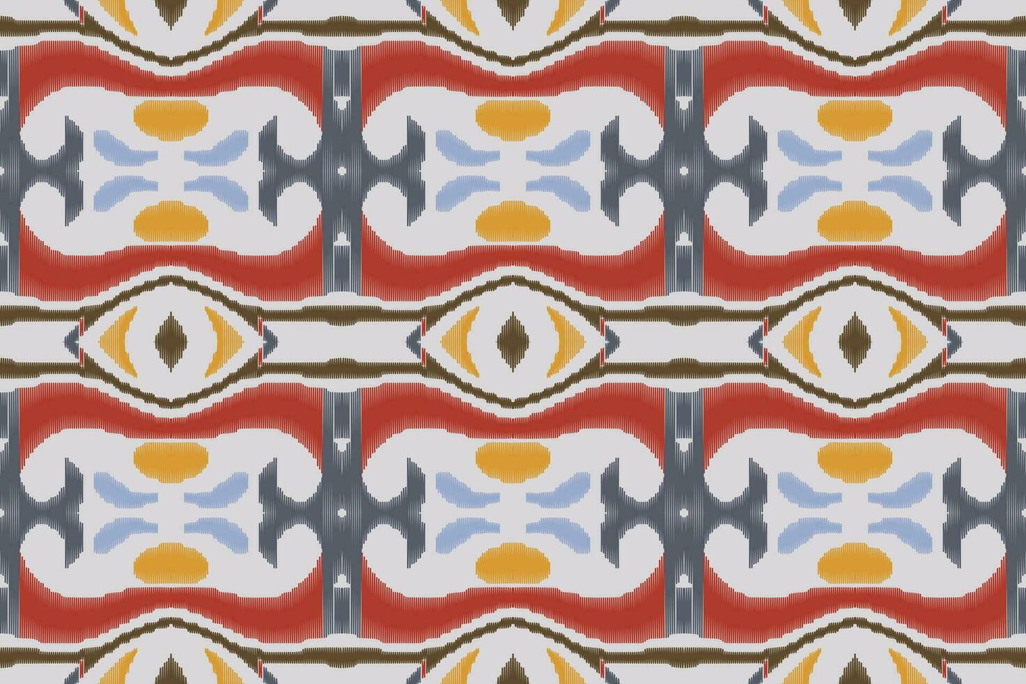 Ikat Damask Paisley Embroidery Background. Ikat Stripes Geometric Ethnic Oriental Pattern Traditional. Ikat Aztec Style Abstract Design for Print Texture,fabric,saree,sari,carpet. vector