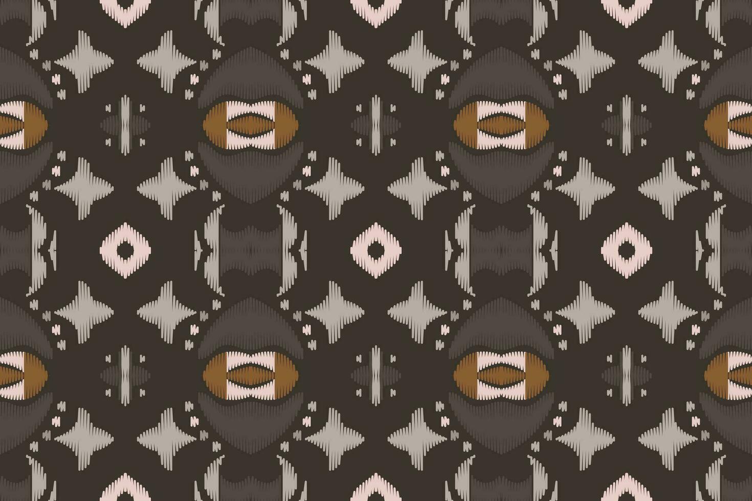Ikat Damask Paisley Embroidery Background. Ikat Seamless Geometric Ethnic Oriental Pattern Traditional. Ikat Aztec Style Abstract Design for Print Texture,fabric,saree,sari,carpet. vector