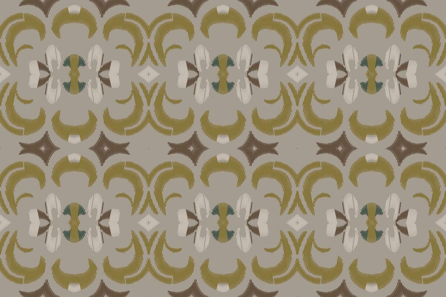 ikat floral cachemir bordado antecedentes. ikat marco geométrico étnico oriental modelo tradicional. ikat azteca estilo resumen diseño para impresión textura,tela,sari,sari,alfombra. vector