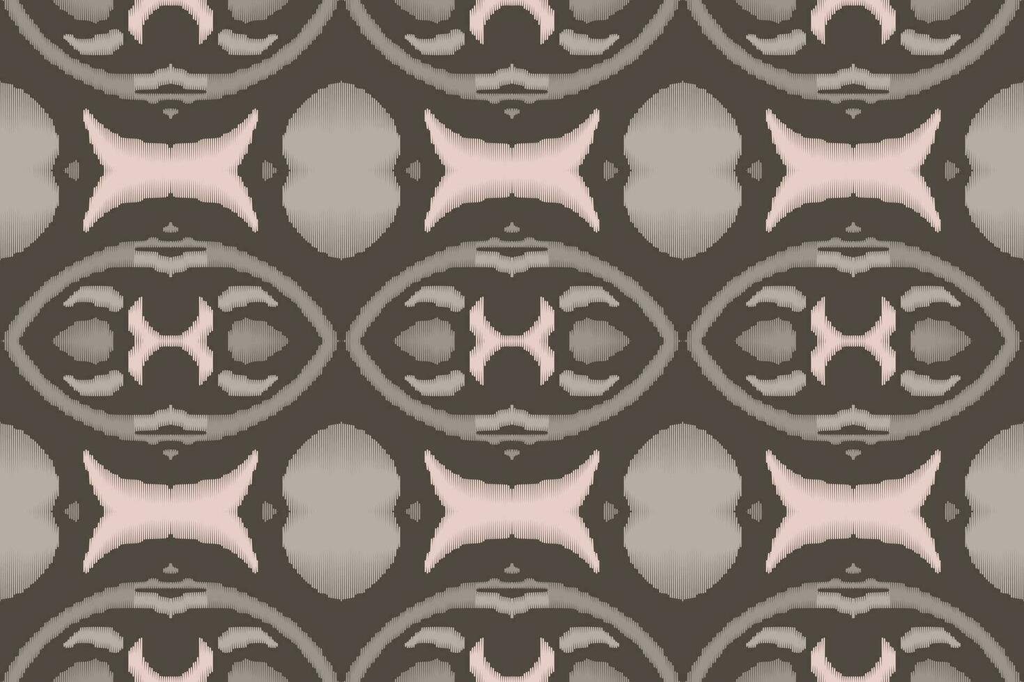 Ikat Damask Paisley Embroidery Background. Ikat Seamless Geometric Ethnic Oriental Pattern Traditional. Ikat Aztec Style Abstract Design for Print Texture,fabric,saree,sari,carpet. vector