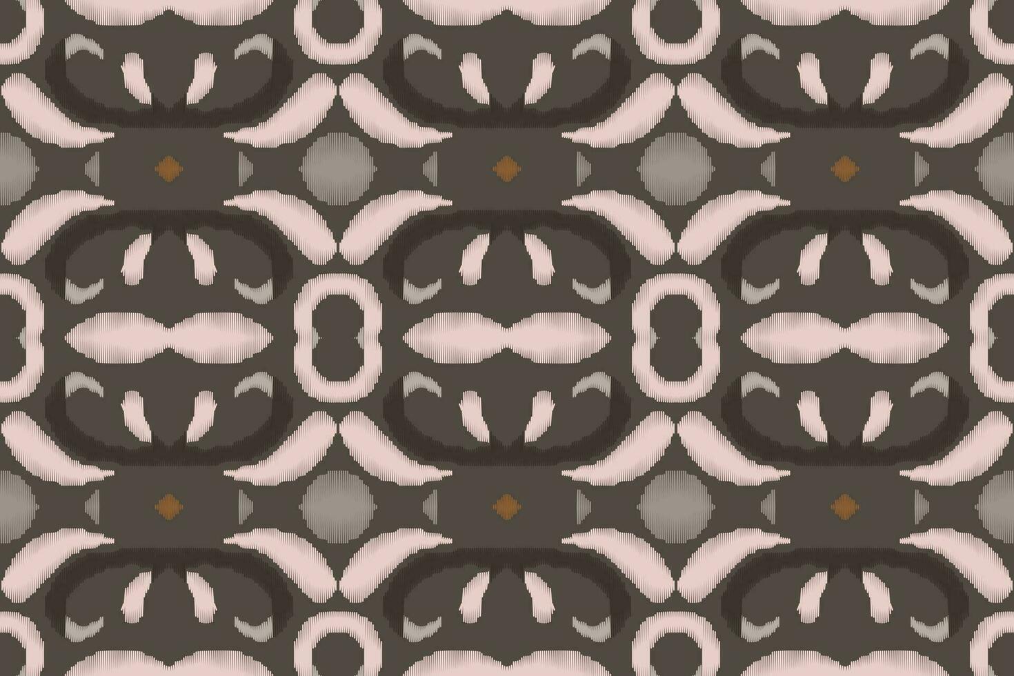 Ikat Damask Paisley Embroidery Background. Ikat Print Geometric Ethnic Oriental Pattern traditional.aztec Style Abstract Vector illustration.design for Texture,fabric,clothing,wrapping,sarong.