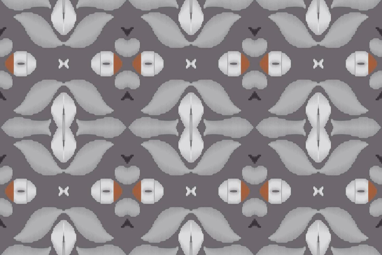 Ikat Damask Paisley Embroidery Background. Ikat Flower Geometric Ethnic Oriental Pattern Traditional. Ikat Aztec Style Abstract Design for Print Texture,fabric,saree,sari,carpet. vector