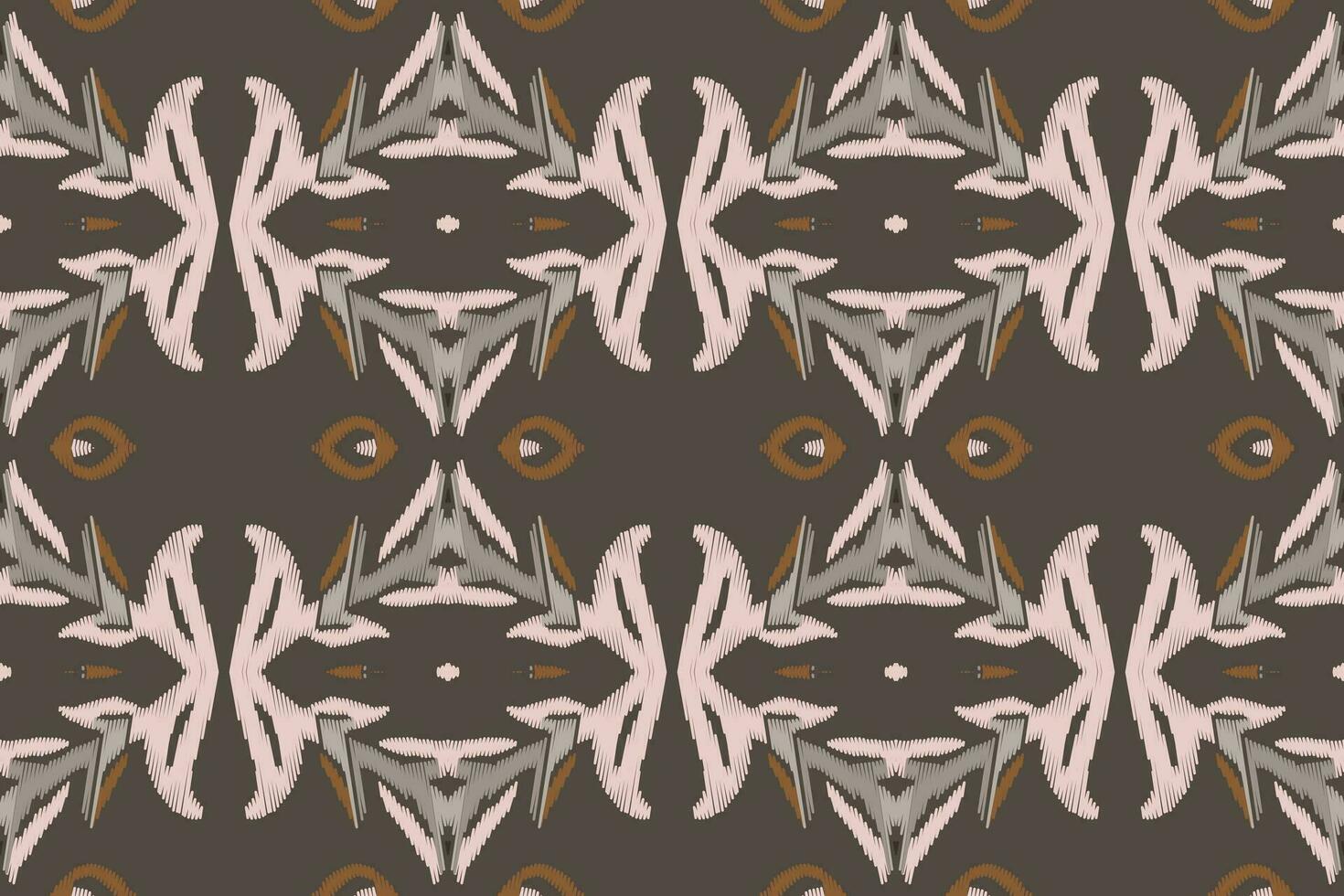 Ikat Floral Paisley Embroidery Background. Ikat Seamless Pattern Geometric Ethnic Oriental Pattern Traditional. Ikat Aztec Style Abstract Design for Print Texture,fabric,saree,sari,carpet. vector