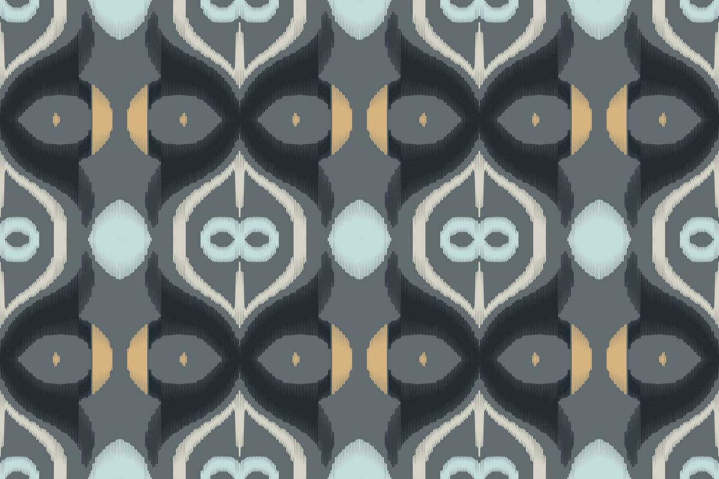 Ikat Damask Paisley Embroidery Background. Ikat Chevron Geometric Ethnic Oriental Pattern Traditional. Ikat Aztec Style Abstract Design for Print Texture,fabric,saree,sari,carpet. vector