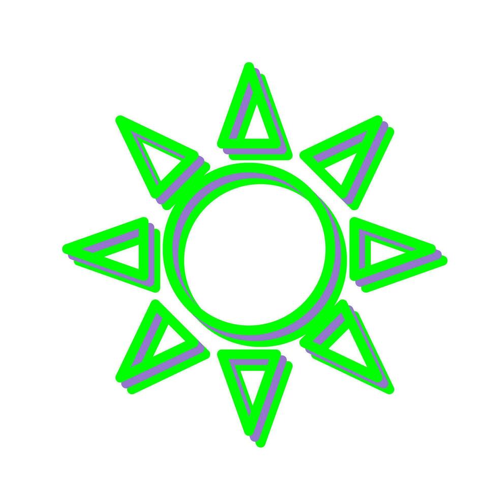 icono de vector de radiación uv